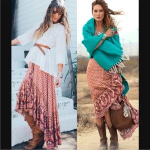 Spell Sunset Road wrap skirt - M EUC
